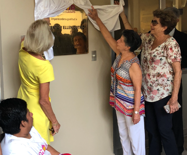 Hogar Padre Vito Guarato nombra uno de sus pabellones en honor a benefactores